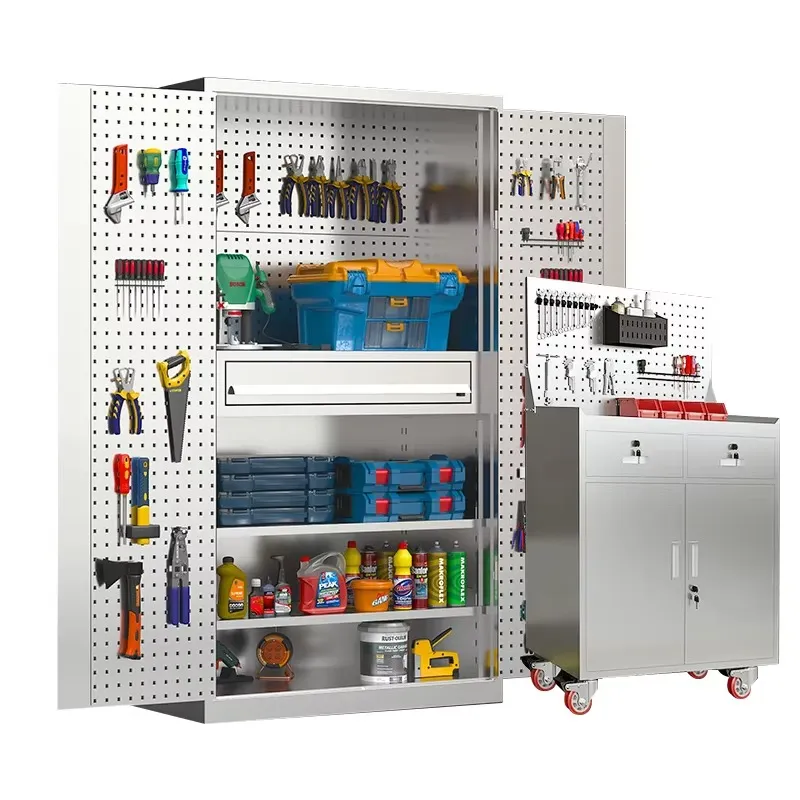 Tools In Workshop - Customizable 304 Stainless Steel Tool Cabinet