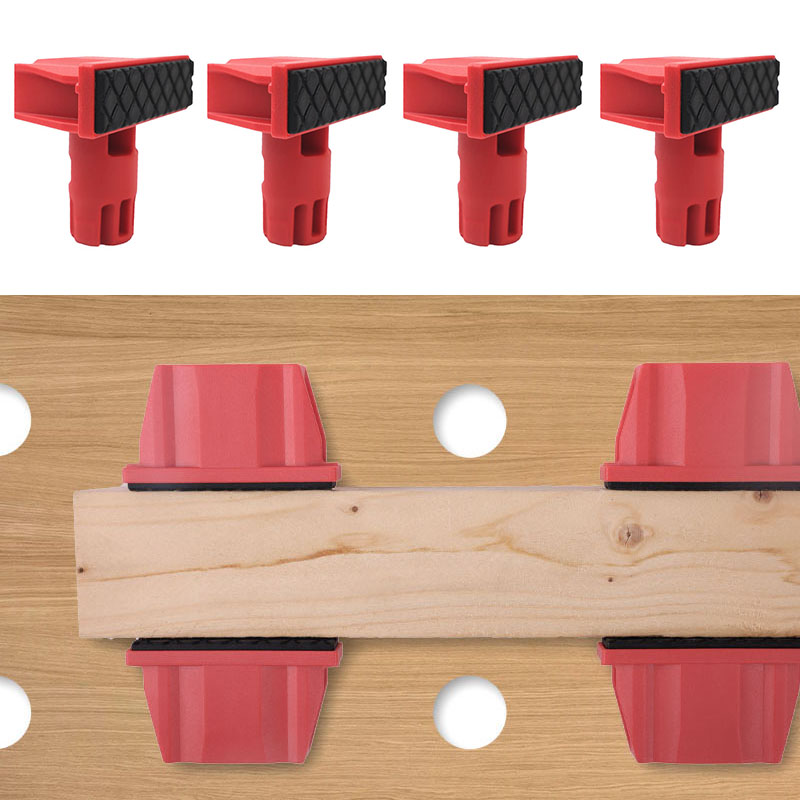 Workshop Tools Bench - 4Pcs Plastics Bench Dogs, 20mm Diameter