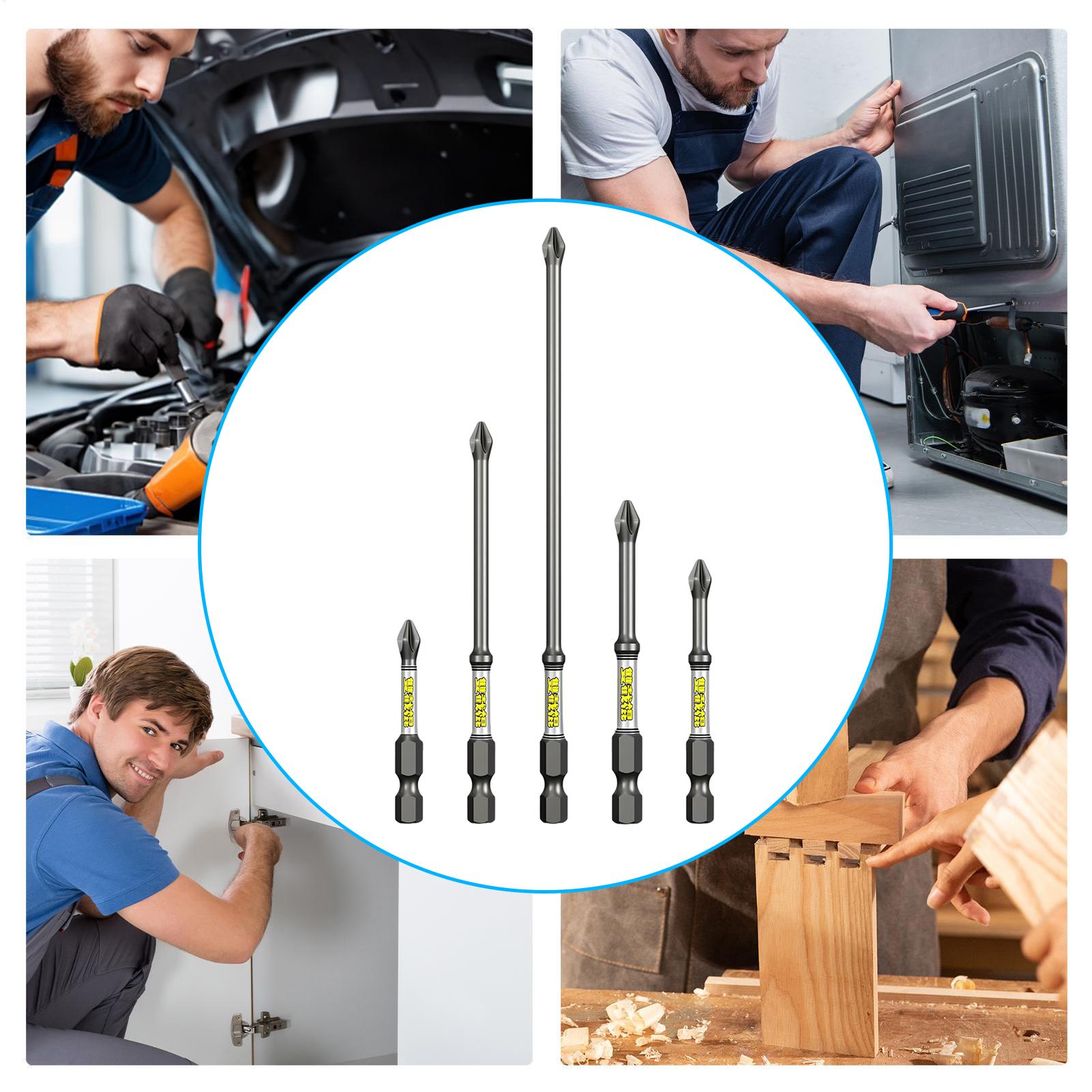 Drill Screwdriver Bit Set 5-Pi - đánh giá và giá Tools In Workshop