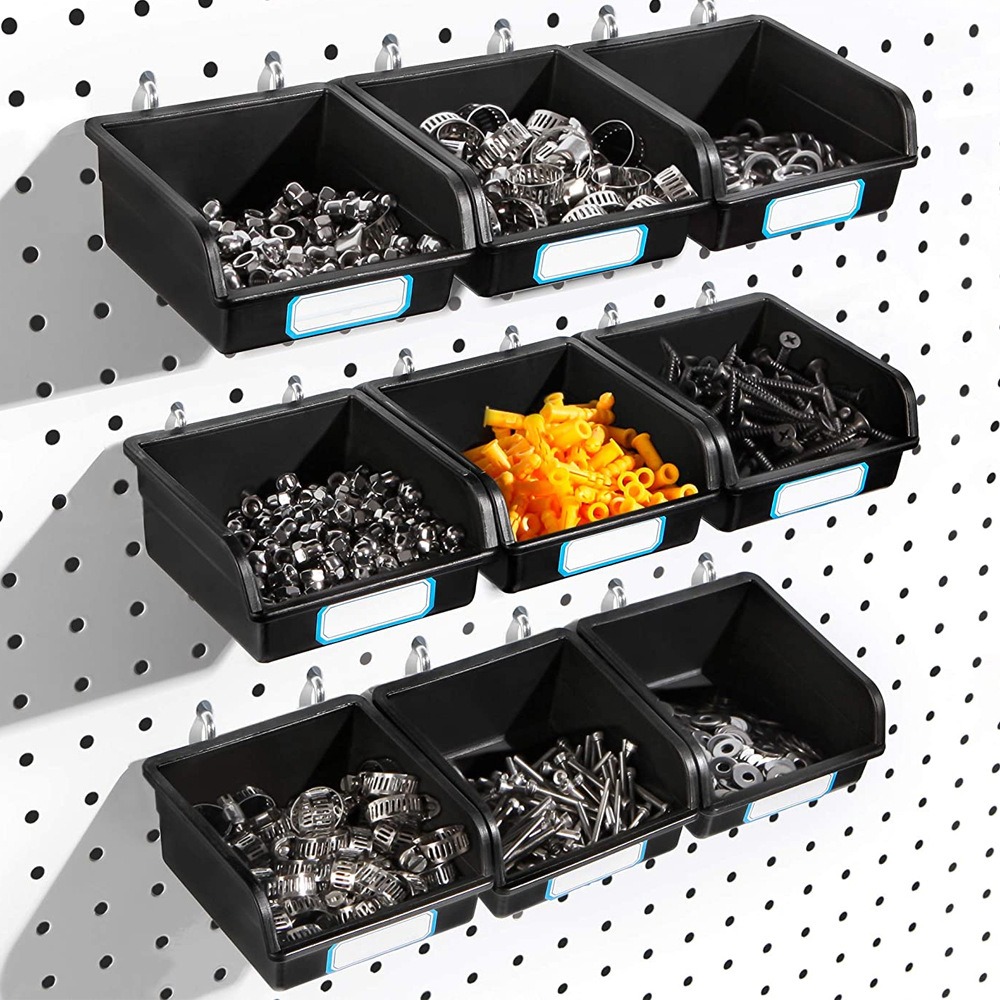 1/6 Sets Pegboard Bins with Ho - đánh giá và giá Workshop Tools Rack