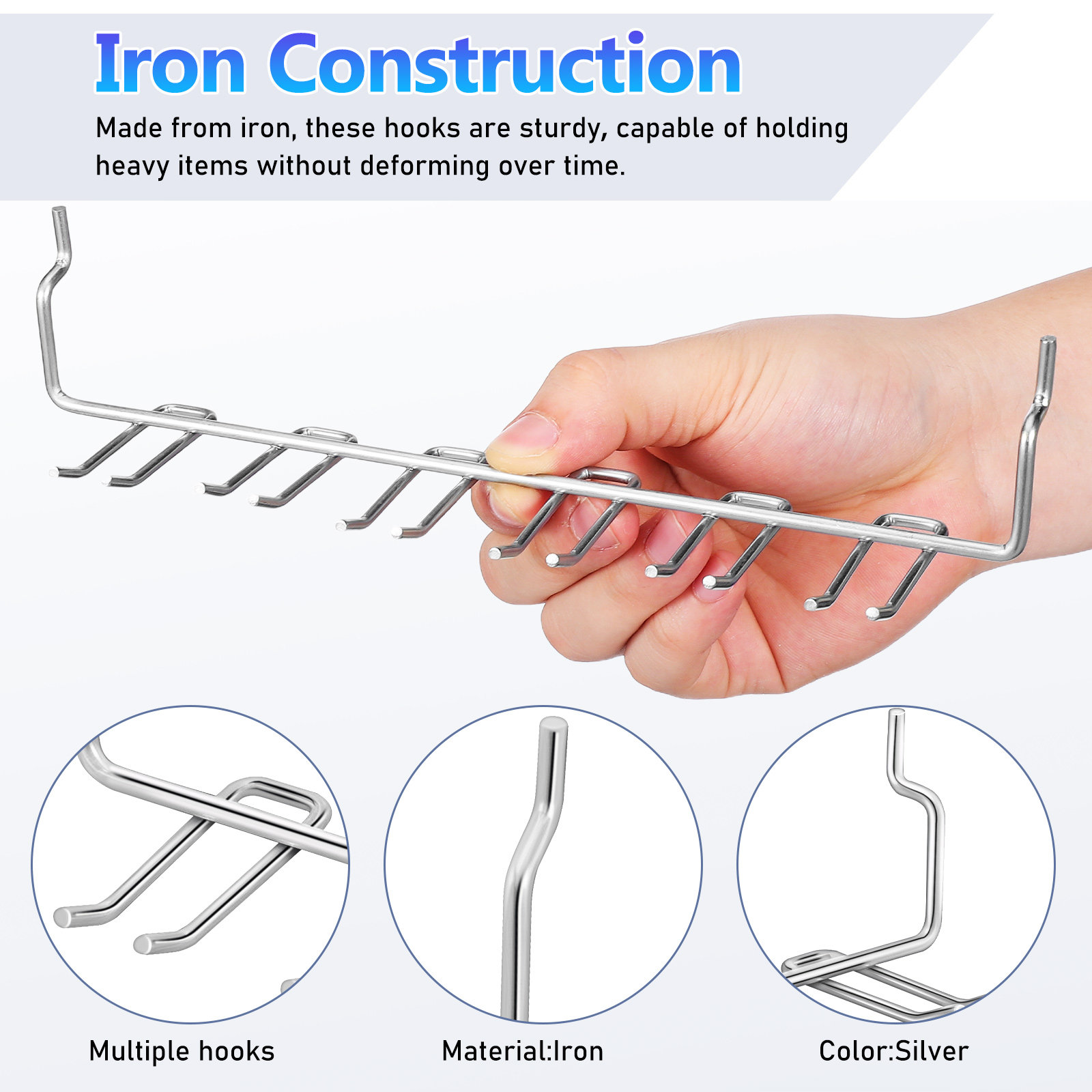 2Pcs Versatile Iron Pegboard T - đánh giá và giá Workshop Tools Wall